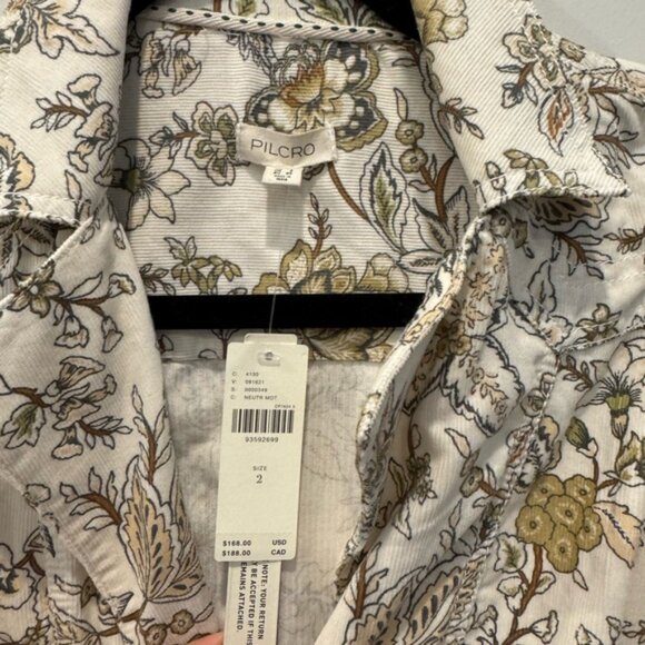 Pilcro Floral Maxi Dress - Cream and Brown - Picture 6 of 9